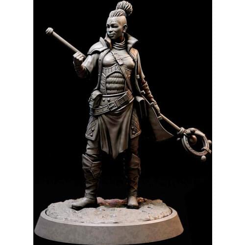 1/24 75mm 1/18 100mm Resin Model Kits Female Warrior Unpainted No Color RW-217
