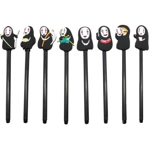 1 Pc Black Ink 0.5mm Japanese Anime Miyazaki Hayao No Face Creative Gel Pen Office & School Supplies