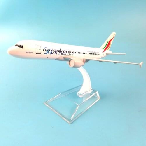 20CM SriLankan Airlines Airplane model 16CM Airbus A320 Plane model Alloy Metal Diecast Aircraft model Toy plane gift Model