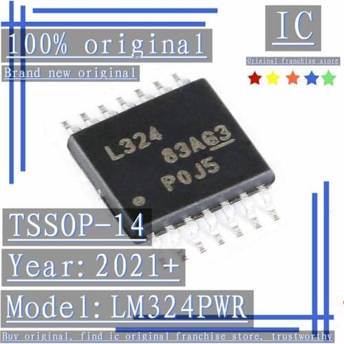2021+100% Brand new original 20PCS-100PCS LM324PWR TSSOP-14 Quadruple Operational Amplifier