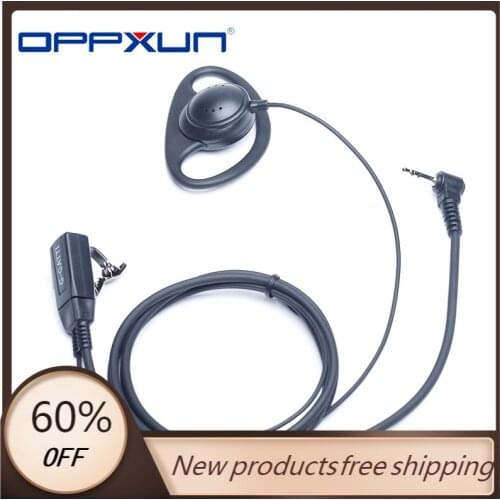 2021 D Shape Headphone 2.5mm for Motorola T5428,T5720,T5728,6200c Talkabout , TYT TH2R,TH3R Hytera t320,tc310c Etc Walkie Talkie