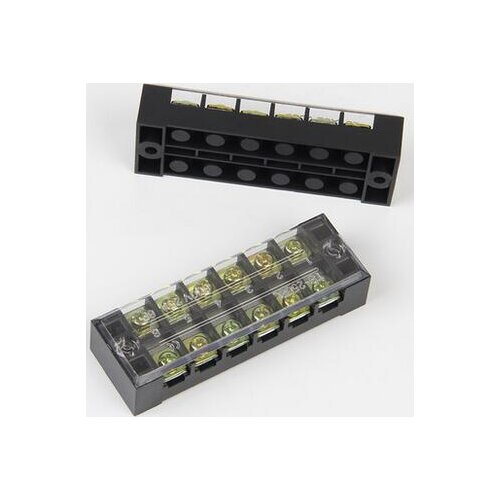 600V 25A 6 Positions Screw Electric Wire Connection Barrier Terminal TB-2506