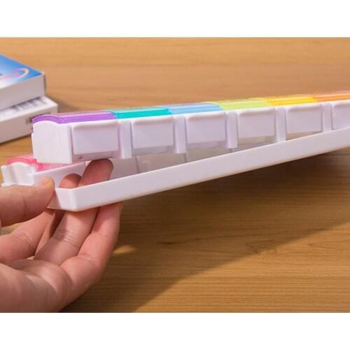 AM PM Large Weekly Medicine Storage Case 7 Day Pill Box Week Organizer