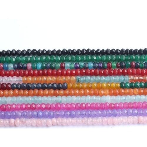 4x3mm Faceted Natural Czech Crystal Stone Beads Rondelle Loose Beads For Diy Bracelet Accessories Jewellery Making 15inch