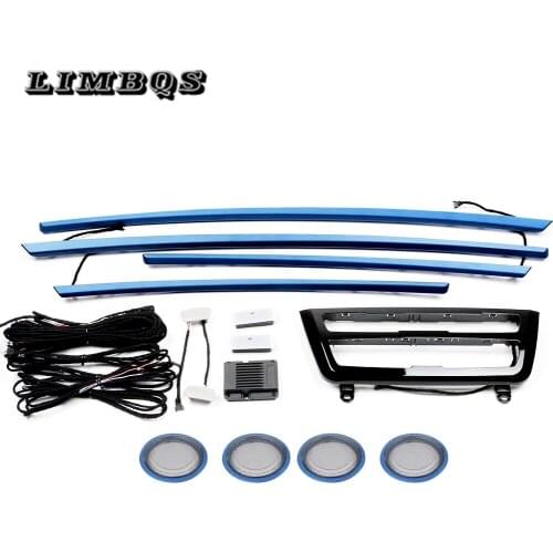 Central control panel 8 colors full body atmosphere light for bmw f30 tweeter cover interior decoration lamp dashboard cover