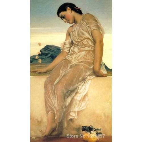 Knucklebones by Frederic Leighton famous portrait artist High quality Hand painted