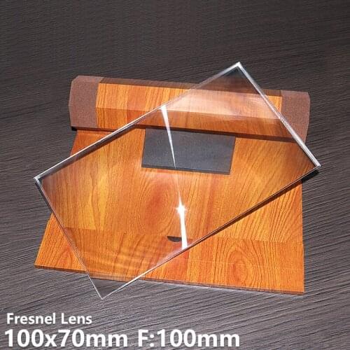 Fresnel lens 100x70mm F100mm 4.8" spotlight amplify for LED light DIY projector high definition Customizable