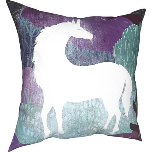 The Last Unicorn Pillow Cover Home Decor Cushion Cover Throw Pillow for Home Polyester Double-sided Printing Unique