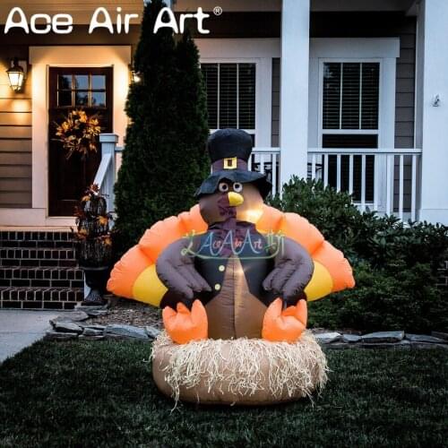 Newest lovely inflatable turkey Thanksgiving outdoor party decoration
