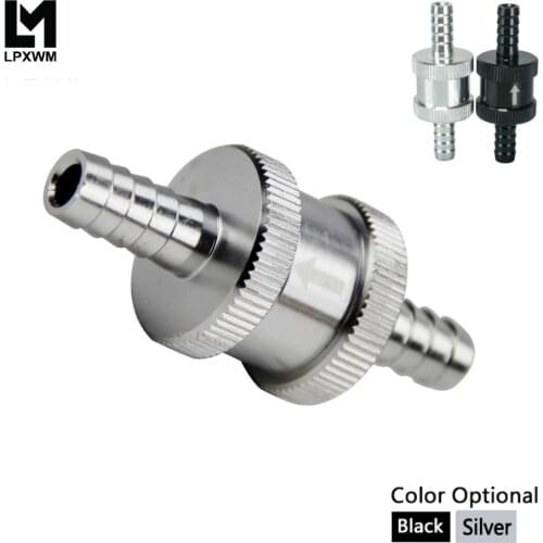 LPXWM - 5/16\" 8mm Non Return One Way Fuel Check Valve Aluminium Alloy Petrol Diesel FCV08
