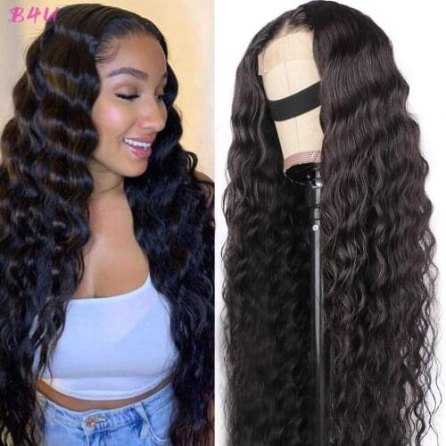 Loose Deep Wave Lace Front Wig Brazilian Human Hair Lace Closure Wig 13x4 Lace Frontal Wigs Pre Plucked Hairline Curly Remy Wig