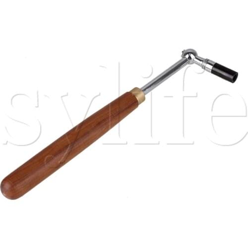 Professional Jujube Wood Wrench L-shape Piano Metal Tuner Spanner Hammer