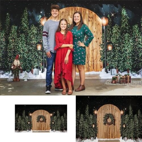 Christmas Photography Backdrop Windows Fireplace Photocall Winter Snow Portrait Background Photo Studio Christmas Tree Gifts Toy