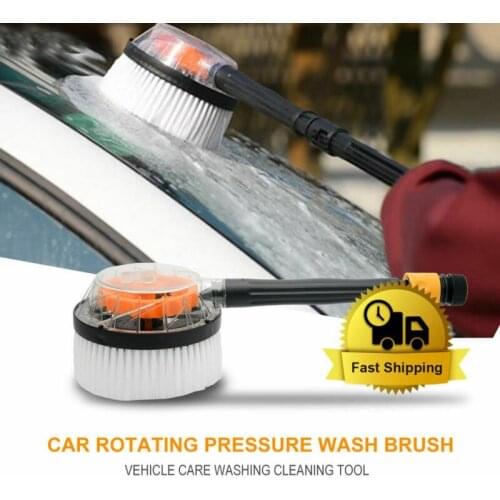 Car Wash Brush Pressure Water Truck Rotating Care Washing Cleaning Tool Hose
