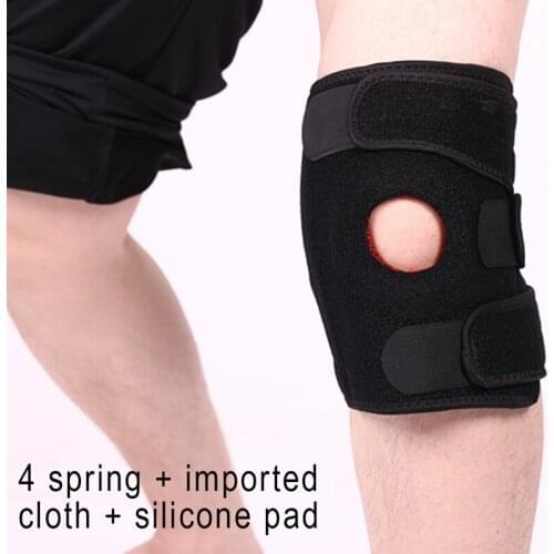 Sports Knee Pads 4 Spring Antiskid Breathable Support Patella Kneecap Protective Safety Equipment