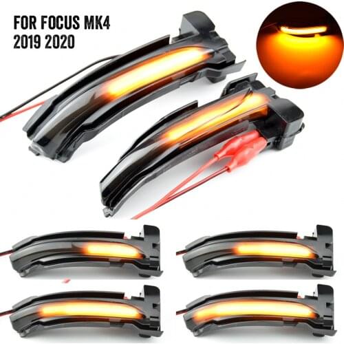For Ford Focus Mk4 Ab Bj 2019-2020 Rearview Mirror Streamer Lights LED Side Wing Dynamic Turn Signal Light Sequential Indicator