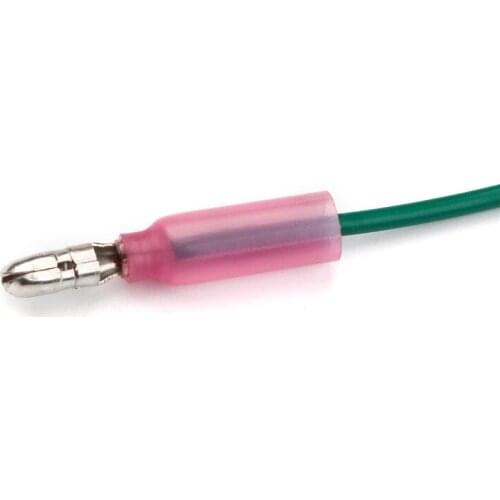 50Pcs 22-18AWG Heat Shrink Red Bullet Male Terminals Electrical Butt Connectors Crimp Wire Splice Terminals For 0.5-1.5mm2