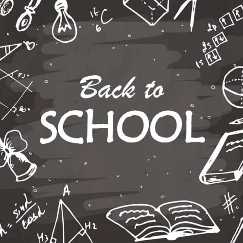 TR 5x7FT Back To School Blackboard Chalkboard Books Custom Photo Studio Backdrop Background Vinyl Children Kids Photo Backdrops