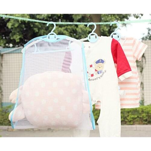 Drying Net Windproof drying rack Fine mesh multifunctional balcony toys sun pillow clip net bag cloth hanging rack