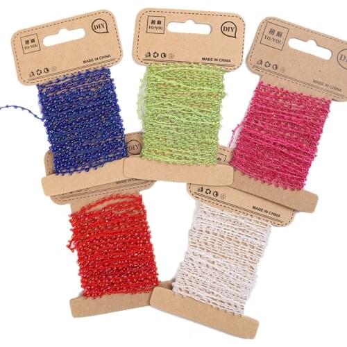 Xugar Crystal Beaded Cords For DIY Handmade Bracelet Necklace Accessories Nylon Rope Bead Decorative Curtain Home Decoration