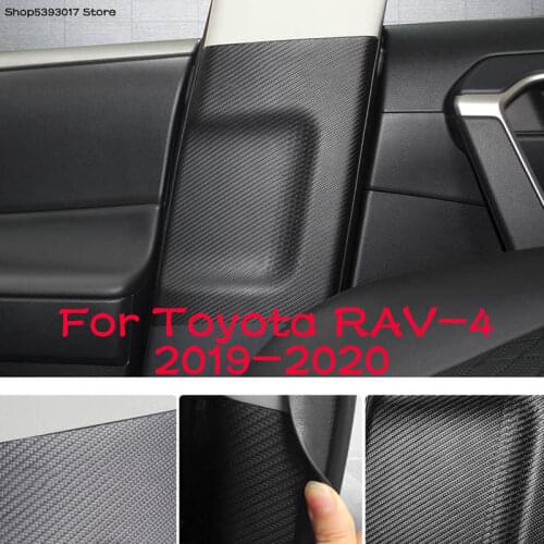Car Safety Belt Buckle Protection Pad Silent Soundproof Cushion for Toyota RAV4 RAV-4 2019 2020 2021 Car Accessories