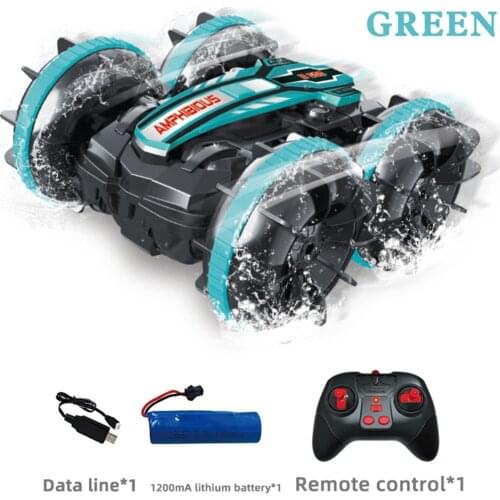 2.4 GHz 4WD RC Car Amphibious Waterproof Remote Control Car 360° Spins RC Car Remote Control Off Road Car Toy for Kid