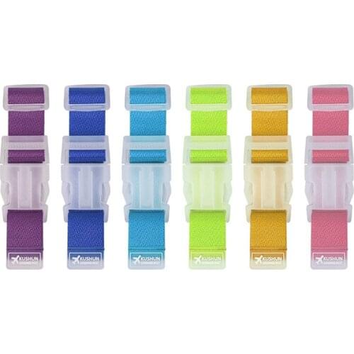 2pcs Adjustable Luggage Straps Nylon Luggage Accessories Hanging Buckle Straps Suitcase Bag Straps Belt Lock Hooks Travel