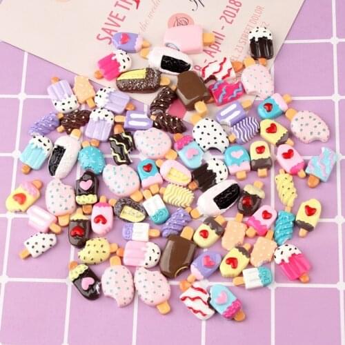 20pcs/lot Candy lollipop Flatback Figurine DIY Accessories Fit Phone Case Scrapbook Decor Home Craft Cabochon