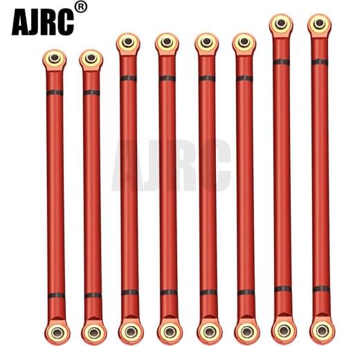 8pcs/lot Alloy Link Rod 313MM Wheelbase Suit for Axial SCX10 1/10 RC Crawler Car Parts