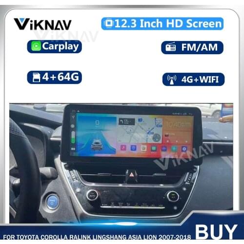 Android GPS Navigation Car Radio for Toyota Corolla Ralink Lingshang Asia Lion 2007-2018 multimedia player HD Screen Head Unit