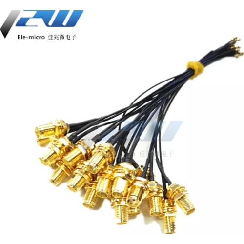 5-piece SMA / RP-SMA female to MHF4 IPEX IPX RF plug Pigtail cable for Mini 0.81mm PCI card intel WIFI Board 10cm 15cm 20cm 30cm