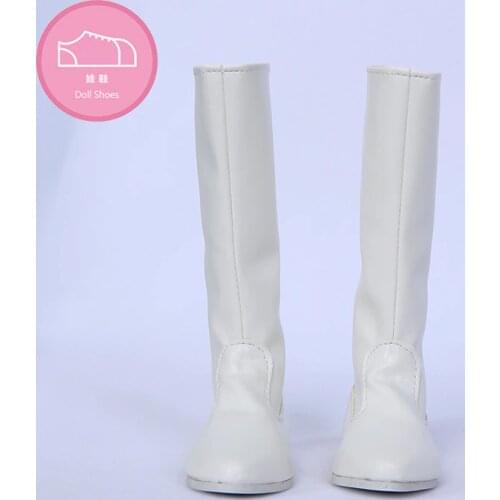 BJD Shoes For 1/3 Supia body Doll BJD High boots Toy Mini Doll Shoes Length 8.5cm white and black color