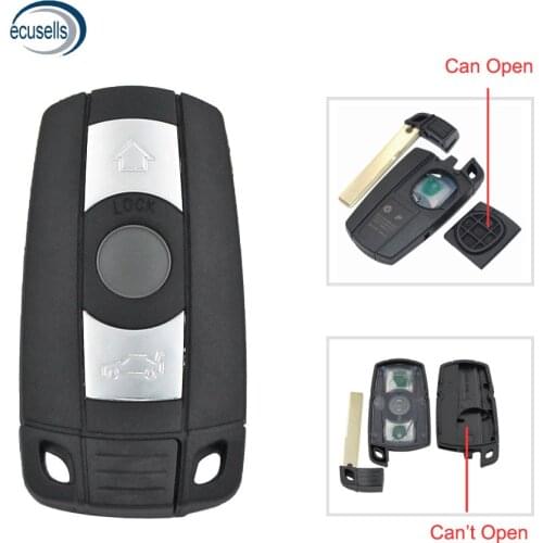 3 Buttons Smart Key Shell Case Fob for BMW 1 3 5 6 X Series E90 E91 E92 E60 Key Blank