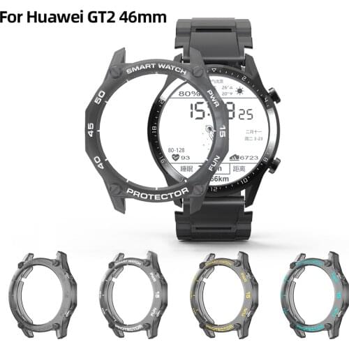 SIKAI Case For Huawei Watch GT2 GT 2 Classic Sport Case Screen Protector Strap TPU Band Bracelet Smart Watch Accessories Cover