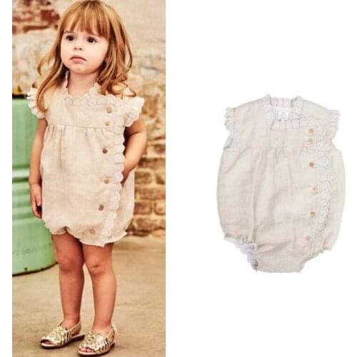 Baby Romper 2021 Summer Ka Brand Infant Girls Jumpsuit Cotton Cute Kid Girl Bodysuit One Piece Jumpsuit Sisters Mathcing Clothes