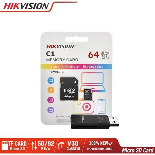 HIKVISION Micro SD Card Class10 8/16/32/64/128/256 GB with Adapter MicroSDHC/XC UHS-I TF card C10 Memory card #C1