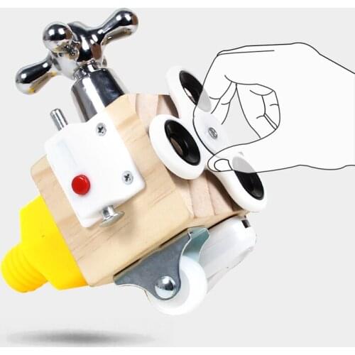 Montessori Toys For Kid Diy Colorful Lock Chunk Wooden Early Educational Baby Sensory Preschool Training Game Children Gift Toy