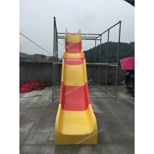 Customized colors outdoor/indoor playground replacements Triple slide,plastic Double slide accessories,FRP Single Slide