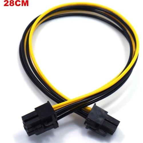 Graphics extension Power Supply Cable 6Pin Female To Dual 6Pin Female PCI-E Power Adapte 6 pin to 2X6 pin Y - Splitter Cable