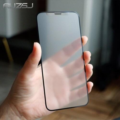 RUZSJ AG Matte Glass For iPhone 12 Pro Max Mini Screen Protector iphone 11 Anti Glare Tempered Glass Xr 7 8Plus HD Front Film