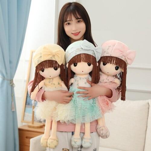 Cartoon anime character princess girl plush Poupée princesse fille stuffed toy pillow girl birthday holiday gift room decoration