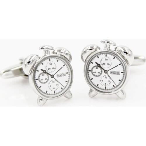 New fashion Alarm Clock cufflinks male French cuff shirt button male nail sleeve set for men dress accessories free shipping