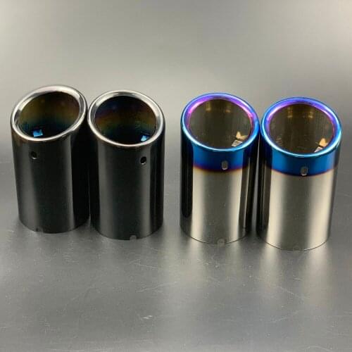 2pcs/lot Car Exhaust Tip Muffler Pipe Tail Rear Tube Cover case For Audi A1 A3 A4 B8 A6 Q5 Auto Accessories For BMW X3