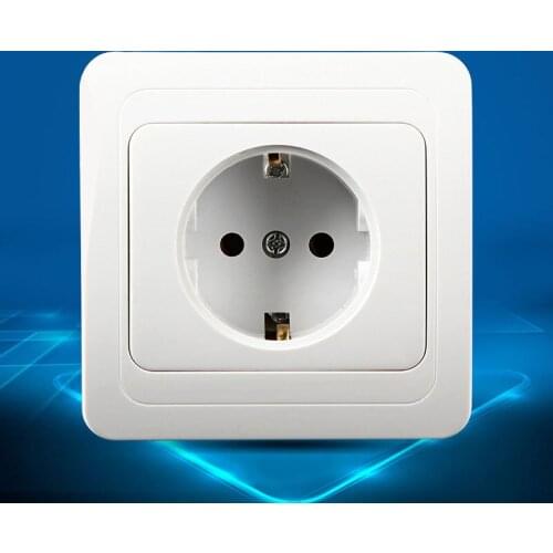 EU Socket 16A Wall Power Socket EU Standard Socket Power Supply Electrical Socket European Germany 250V 16A Home Accessories