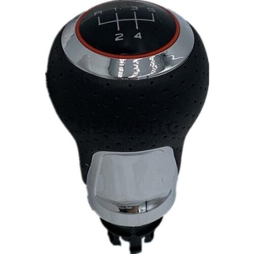 New For Audi A4 S4 B8 8K A5 8T 8F Q5 8R S Line 2007 2008 2009 2010 -2015 5 Speed Gear Car Shift Gear Knob With Red Ring