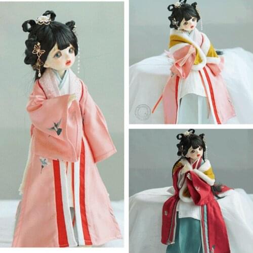 OB27 1/6 1/4 1/3 BJD Clothes Ancient Costume Hanfu Dress Samurai Outfits for BJD/SD YOSD ID72 80cm Strong Uncle Doll Accessories