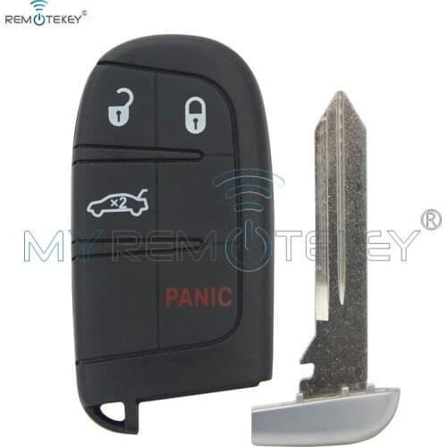 Remtekey M3N-40821302 3+1/4 Button Smart Car Key 433Mhz with ID46 Chip for Dodge Dart Charger Challenger for Chrysler 200 300