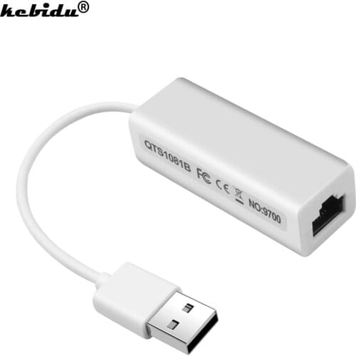 Kebidu RD9700 USB 2.0 to RJ45 Lan Mini Network Card Ethernet Adapter For Tablet PC for Windows Win 7 8 XP