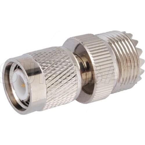 Superbat 5pcs TNC-UHF Adapter TNC Plug to UHF Jack straight RF Coaxial Connector