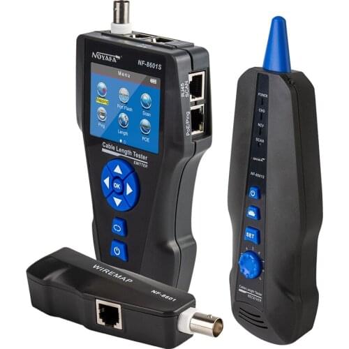 Hot Sale NF-8601S LCD Ethernet Cable Length Tester RJ45 RJ11 BNC Fault Locator Tracker